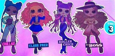 Lol Omg Series 3 Dolls Chillax Roller Chick Class Prez And Da Boss