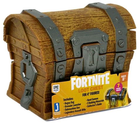 Fortnite Treasure Box Loot Chest For 4 Figures 7 Pieces Jazzwares