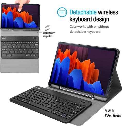 Samsung Galaxy Tab S7 Plus Bookcover Keyboard With S Pen Holder