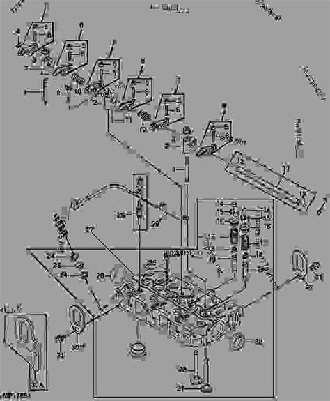 Cylinder Head Valves And Rocker Arms Tractor Compact Utility John