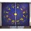 Astrology Curtains 2 Panels Set Horoscope Zodiac Signs With Birth 