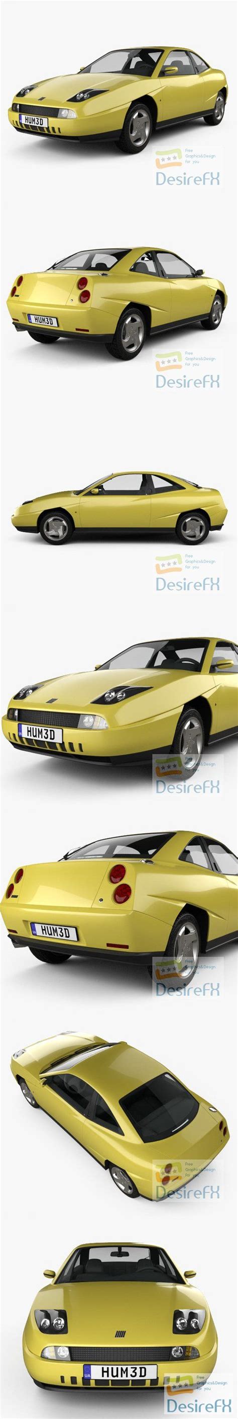 Download Fiat Coupe Pininfarina 1998 3d Model Desirefxcom