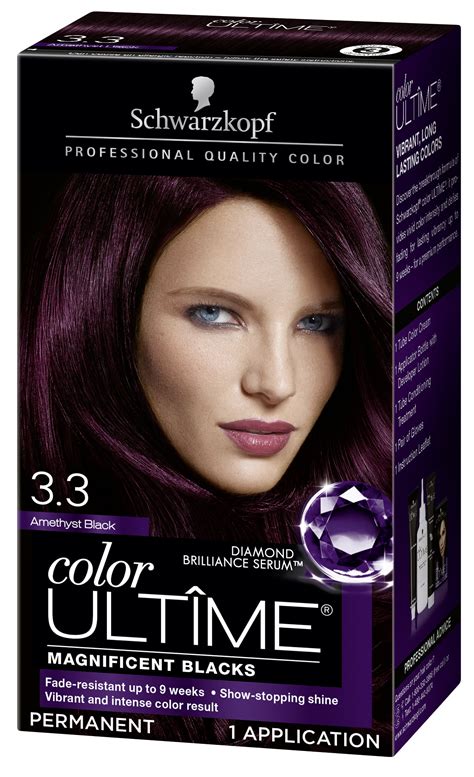 Schwarzkopf Color Ultime Permanent Hair Color Cream 33 Amethyst Black