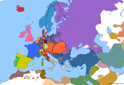 Historical Atlas Of Europe 23 September 1830 Omniatlas