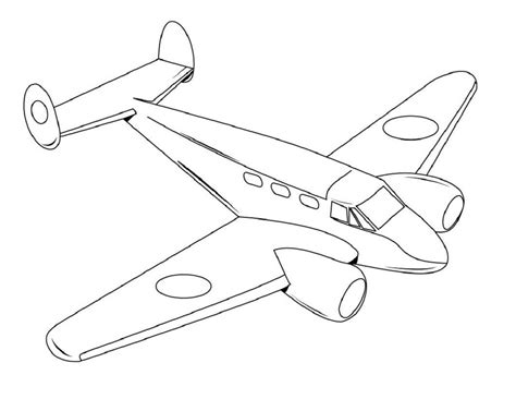 Paper Airplane Coloring Page At Free Printable