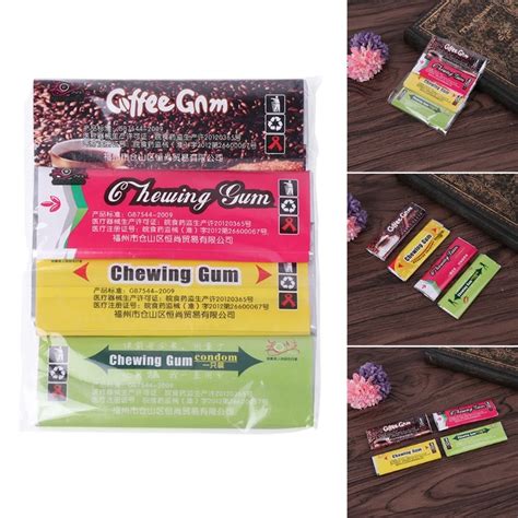 4pcs Novelty Condom Chewing Gum Condoms Candy Design Condoms Cute Adult Sex T In Condoms From
