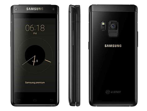 Samsung Sm G9298 Is An Android Flip Phone With Dual 42 Inch Displays