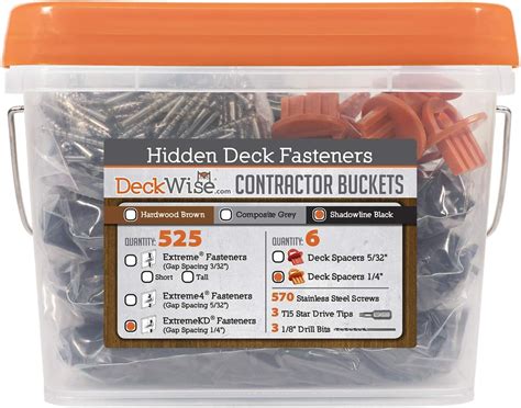 Deckwise Black Ipe Clip Extremekd Hidden Deck Fasteners 14 Spacing