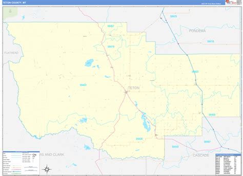 Maps Of Teton County Montana