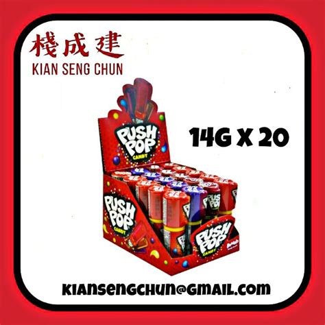 14g X 20s Assorted Push Pop Candy Shopee Singapore