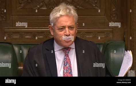 Commons Speaker John Bercow During Prime Minister S Questions In The