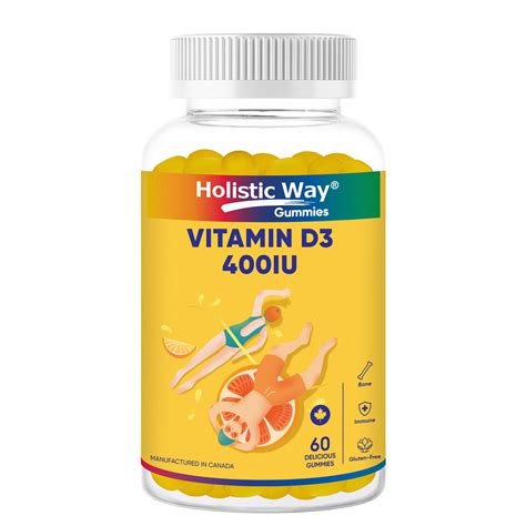 Holistic Way Vitamin D3 400iu Gummy 60 Gummies