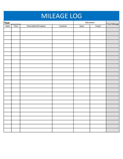 2023 Mileage Log Fillable Printable Pdf And Forms Handypdf