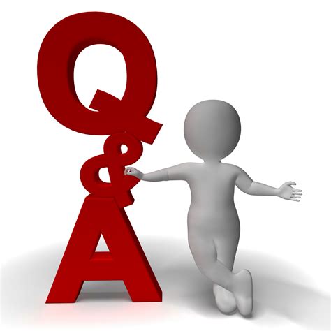 Question And Answer Qanda Sign And 3d Character As Symbol For Support Bvkz