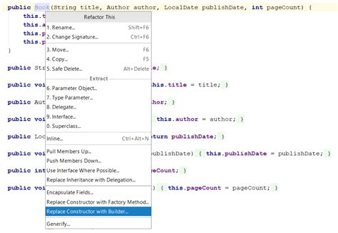 Creating The Java Builder For A Class In Intellij Baeldung