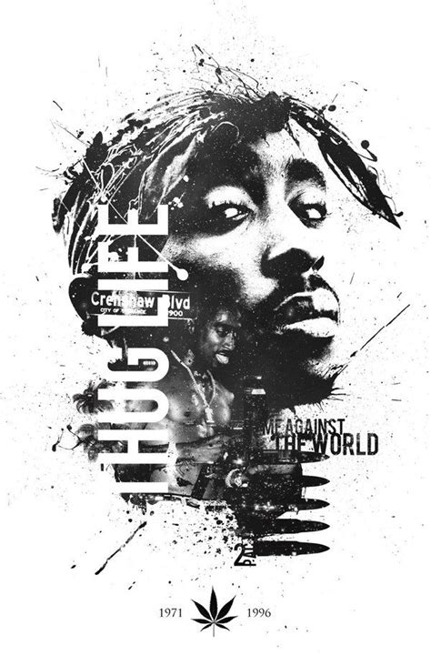 Thug Life 2pac Tupac Art Hip Hop Poster Thug Life Wallpaper