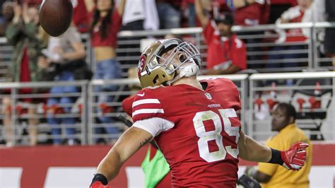 49ers George Kittle Nearly Breaks Tight End Record Before Halftime