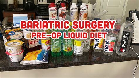 Bariatric Surgery Liquid Diet Gastric Bypass Pre Op Youtube