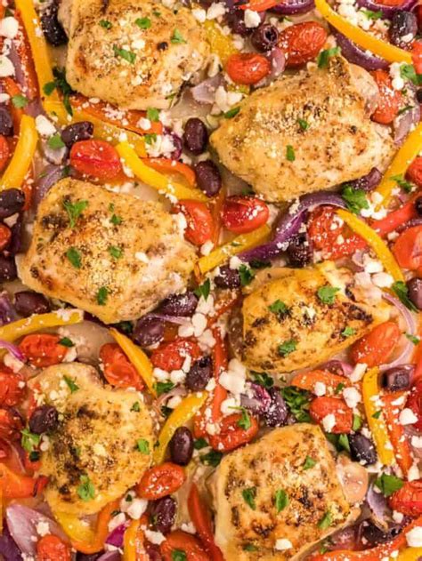 greek sheet pan chicken recipe busy day dinners