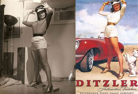 Classic Pin Up Girls Before And After Editing The Real Women Behind Those Gil Elvgren’s