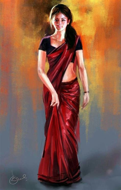 Pin By A H On Art Work Indian Women Painting Woman Painting