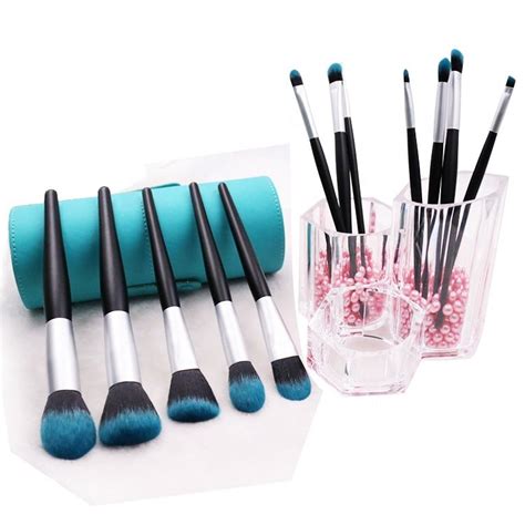 Handle is designed for true comfort and balance. Synthetic blue hair brush | Makeup brushes, Makeup ...