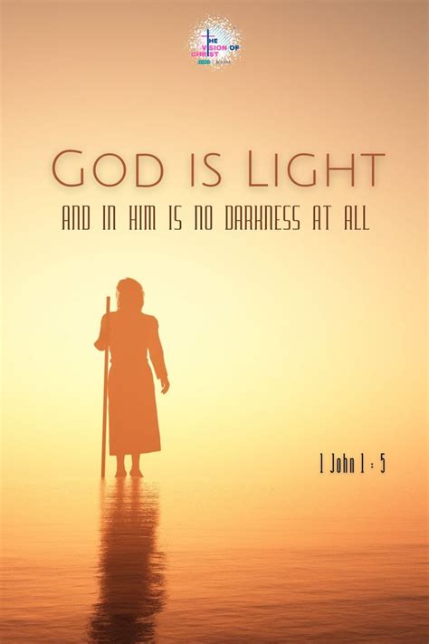 God Is Light In Him There Is No Darkness At All Daily Bible Verse