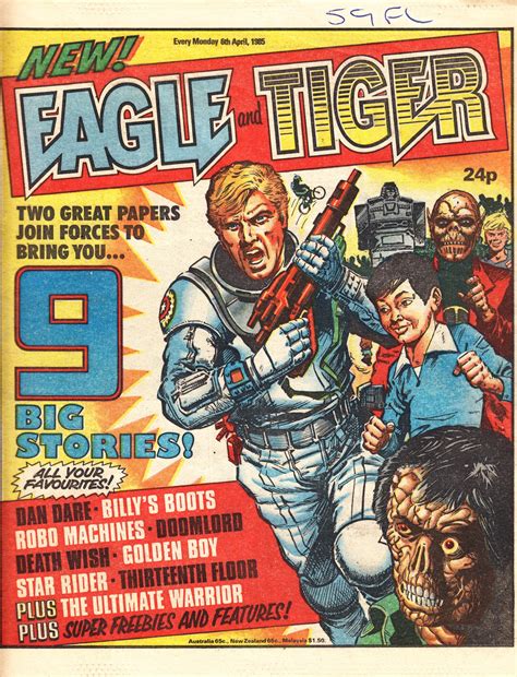 Starlogged Geek Media Again 1985 Eagle April Cover Gallery Ipc