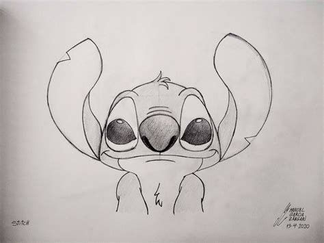 Stich Lilo Y Stich Walt Disney Manuel Garcia Zangari Lápiz Y