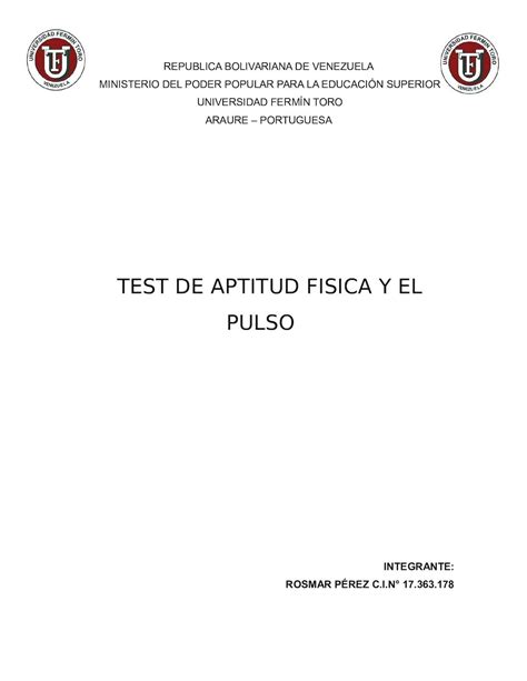 Calaméo Trabajo Test De Aptitud Fisica