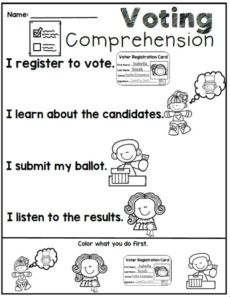 Free Printable Election Worksheets For Elementary Students Willis