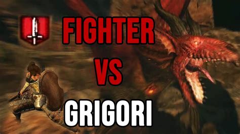 Fighter Vs Grigori Lv46 Solo Hard Mode Dragons Dogma Youtube