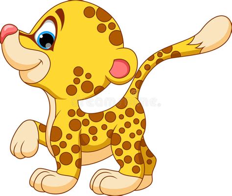 Cheetah clipart cute baby cheetah cute baby transparent free for. Cute baby cheetah cartoon stock illustration. Illustration of drawing - 43200435