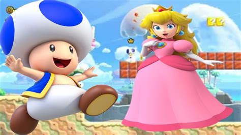 Blue Toad Carries Peach In Super Mario Bros Wonder Youtube
