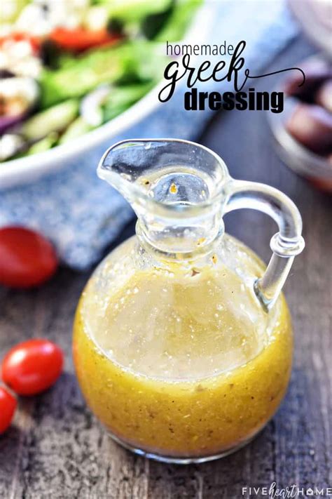 Greek Salad Dressing ~ The Best With Rave Reviews Fivehearthome