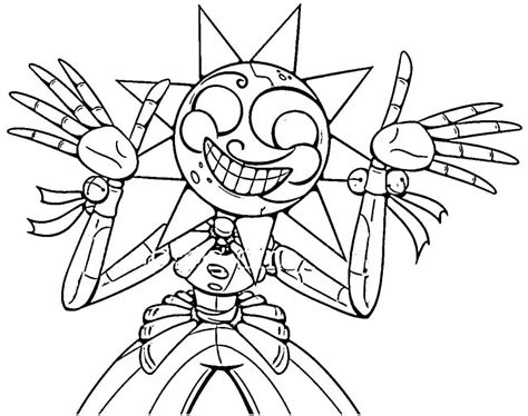 Sundrop Fnaf 2 Coloring Pages Coloring Cool