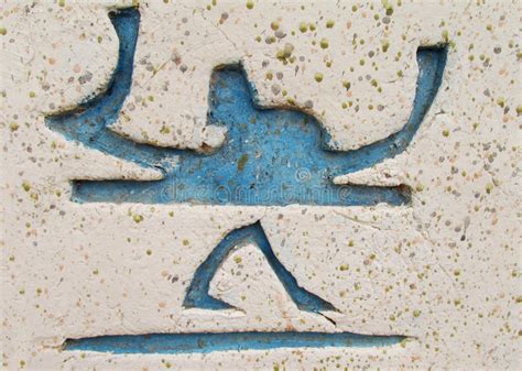 simbolo egipcio del pajaro del jeroglifico imagen de