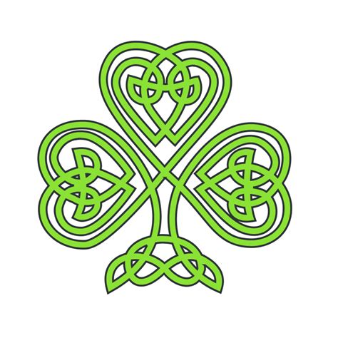Free Clip Art Celtic Shamrock By Mairin