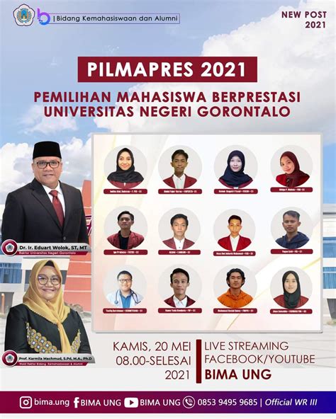 Pemilihan Mahasiswa Berprestasi Universitas Negeri Gorontalo Tahun 2021