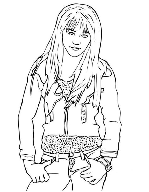 Desenhos De Hannah Montana Para Colorir Pintar E Imprimir