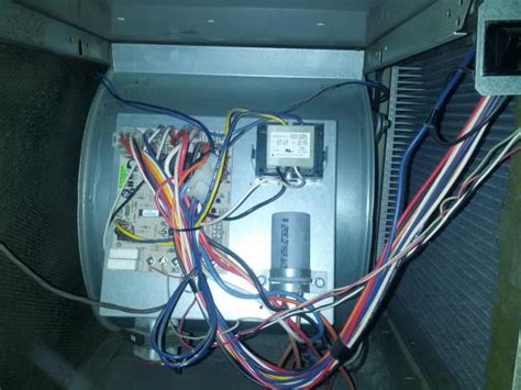 Look for a wire connected to a terminal labeled with a c on the thermostat. Furnace fan won't stop running. - DoItYourself.com Community Forums