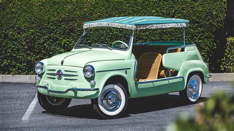 1959 Fiat 600 Jolly Convertible Presented As Lot F61 At Monterey Ca