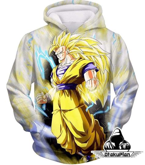 Dragon ball z hoodie white. Dragon Ball Super Ultimate Goku Super Saiyan 3 Awesome Anime White Hoodie DBS140 #anime # ...