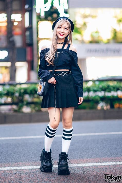 harajuku teen girls street styles w two tone hair twin tails leather harness drug honey sailor