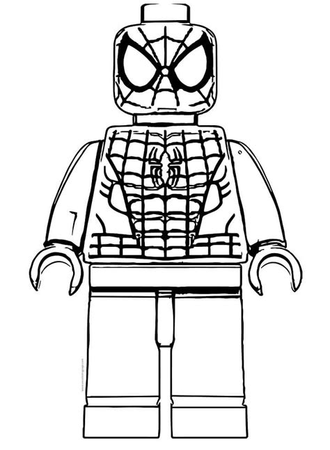 Lego Spiderman Coloring Pages - Free Printable Coloring Pages for Kids