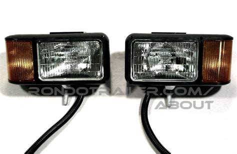 Universal Halogen Snow Plow Lights Pair Western Meyer Ebay