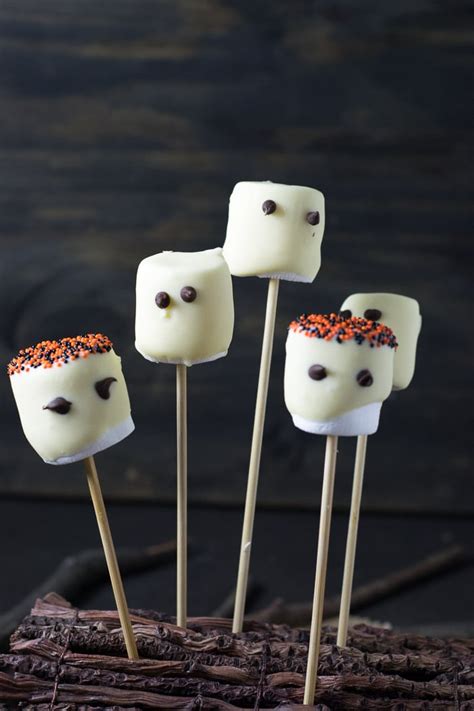 Receita De Halloween Fantasminhas De Marshmallow Inglês Gourmet