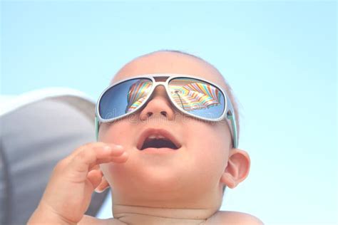 Baby Boy With Sunglasses Stock Image Image Of Cheerful 51863517