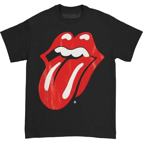 Rolling Stones Rolling Stones Mens Classic Tongue T Shirt Black