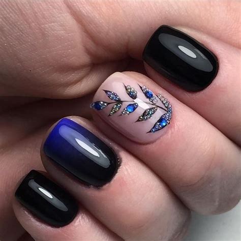 36 Deep Blue Nail Art Design For Winter Season Luxury Nails Nail